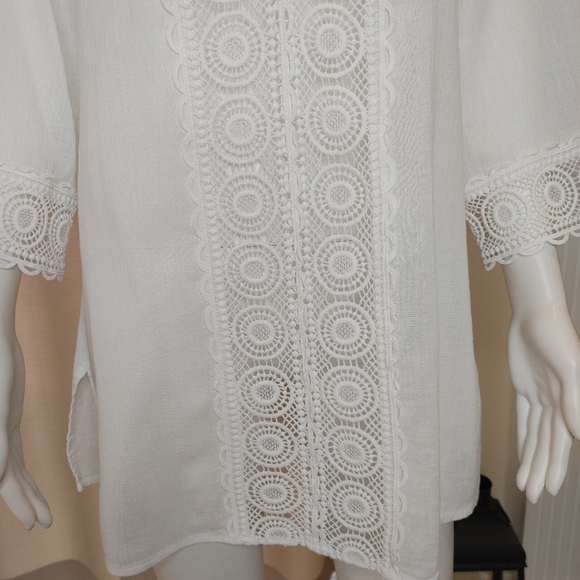 LA BLANCA Coverup, White L - Picture 6 of 14